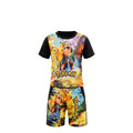 Ensemble Été Garçon Pokémon – T-shirt Imprimé Sacha & Pikachu & Short Assorti – 2 à 12 ans – Neuf