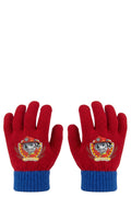 Gants Garçon – Pat' Patrouille Marshall PAW Patrol – Rouge & Bleu Roi – Acrylique Chaud – Taille Unique – Neuf