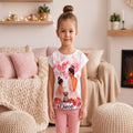 T-shirt fille Queens avec maman et fille, cœurs et roses 4 a 14 ans