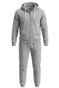 Survêtement 2 Pièces Garçon Gris – Sweat Zippé à Capuche + Pantalon Jogger – Geffen – 6 à 16 ans – Neuf