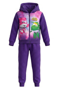 Ensemble Jogging Fille Super Wings Dizzy & Donnie – Veste Capuche Violet + Pantalon – 3 à 6 ans – Neuf