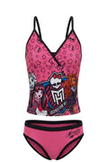 Maillot de Bain 2 Pièces Fille Monster High – Rose Imprimé – 6 à 12 ans – Neuf