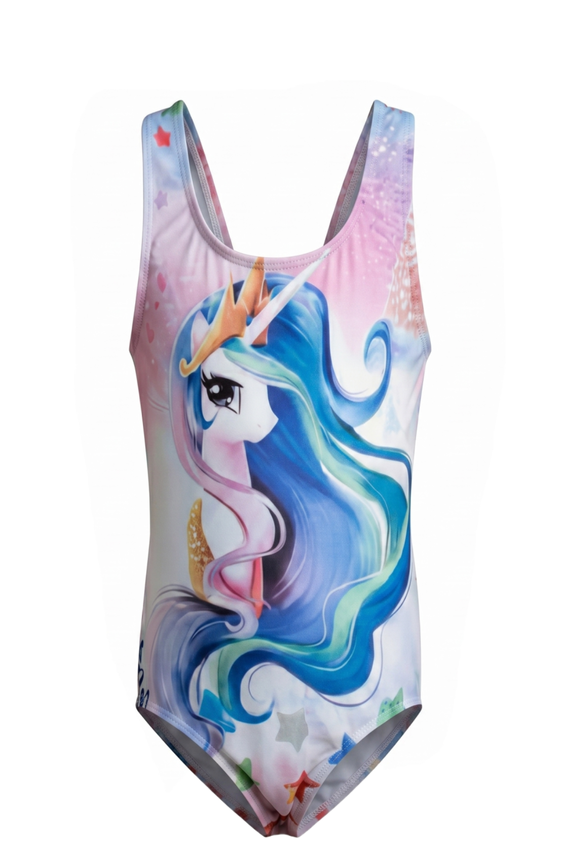 Maillot de Bain 1 Pièce Fille – Licorne Multicolore – 2 à 10 ans – Neuf