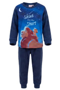 Pyjama Polaire 2 Pièces Garçon – Haut Bleu Marine Imprimé Mufasa & Simba “Shine like the Stars” + Pantalon Bleu Marine – Le Roi Lion Disney – 2 à 8 ans – Neuf