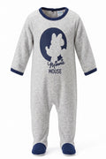 Pyjama Polaire Bebe Fille Disney Minnie Silhouette Bleu Marine Pieds 6-24 mois Neuf