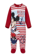 Pyjama Bébé Garçon Mickey Mouse – Rouge à Rayures – 6 à 24 mois – Neuf