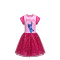 Robe Déguisement Fille Stitch Disney avec Tutu Rose – Tenue Festive – 2 à 8 ans – Neuf