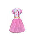 Robe Déguisement Licorne Fille – Tutu Rose Motif Licorne – Spécial Anniversaire – 2 à 8 ans – Neuf