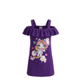 Robe d'Été Fille Poopsie – Épaules Dénudées – Style Coloré – 2 à 8 ans – Neuf
