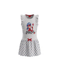 Robe Fille Miraculous Ladybug Grise – Style Urbain – Sans Manches – 4 à 10 ans – Neuf