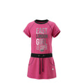 Robe Fille Lee Cooper Rose Fuchsia à Manches Courtes – 4 à 10 ans – Neuf