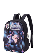 Sac a Dos Fille Stitch Angel Noir Galactique Poche Frontale 23x30x10cm Polyester Neuf