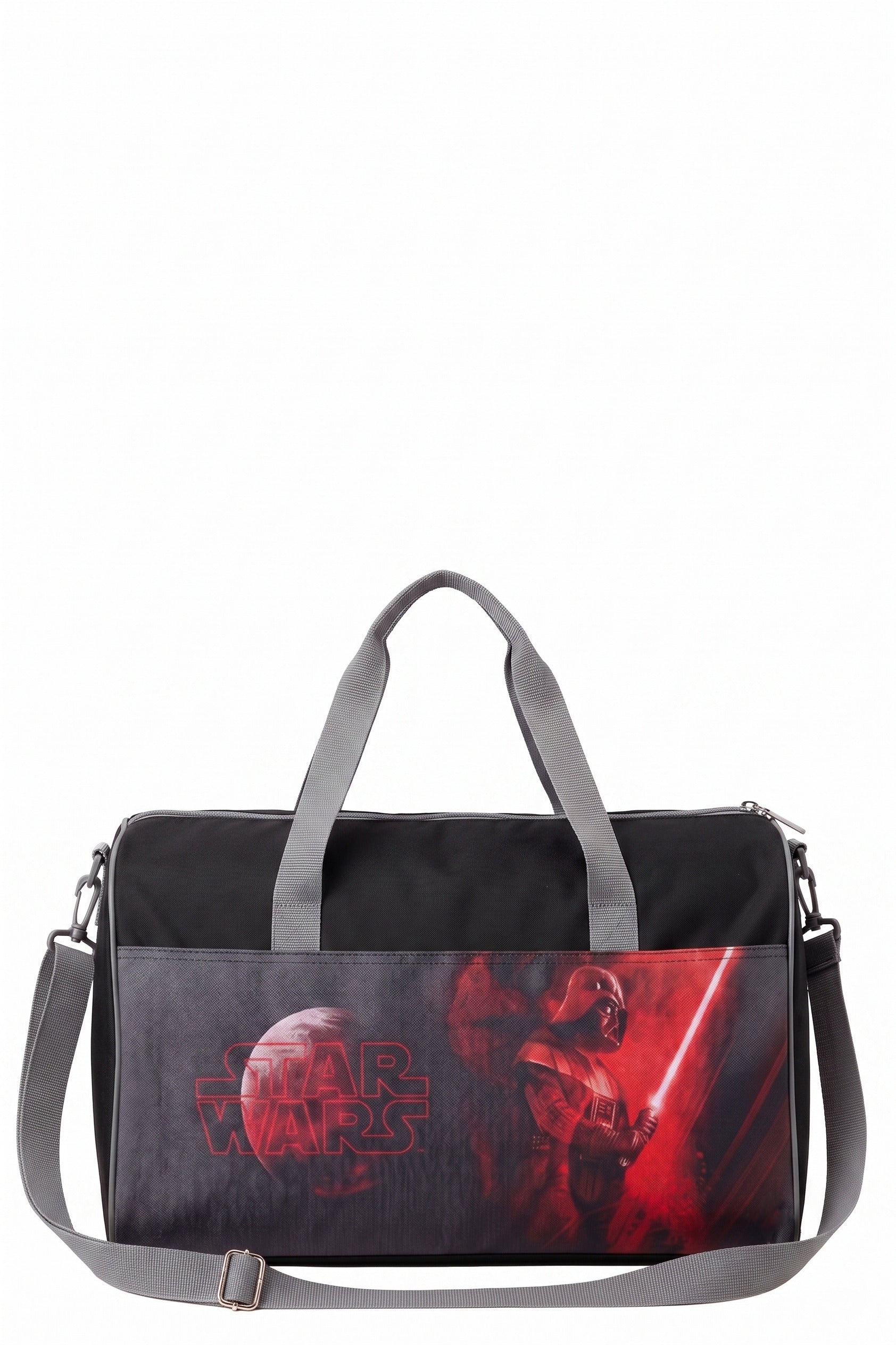 Sac de Sport Star Wars Dark Vador Sabre Laser Rouge Noir Gris 38x20x22cm Polyester Neuf