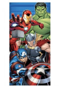Serviette de Plage Enfant – Avengers Marvel – Iron Man Hulk Thor Captain America – 70 x 140 cm – 100% Polyester – Neuf