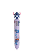 Stylo Enfant Stitch 12 Couleurs Violet Figurine Stitch Imprime Stitch Angel 17cm Neuf