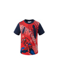 T-shirt Garçon Spiderman Marvel – Rouge & Bleu – Grand Imprimé Super-Héros – 3 à 8 ans – Neuf avec étiquette