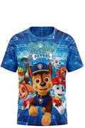 T-shirt Garçon Pat' Patrouille – Héros en Mission – Impression Sublimée Full Print – 2 à 8 ans – Neuf