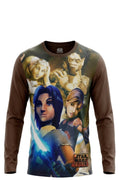 T-shirt Manches Longues Garçon Marron – Star Wars Rebels Personnages Ezra Sabine Kanan Zeb – 4 à 10 ans – Neuf