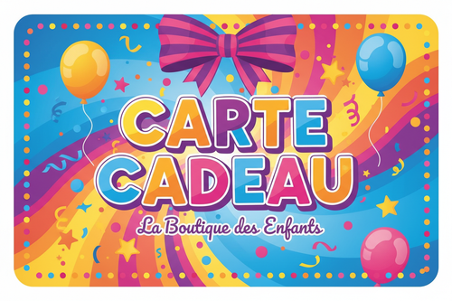 Carte Cadeau La Boutique des Enfants - Version colorée
