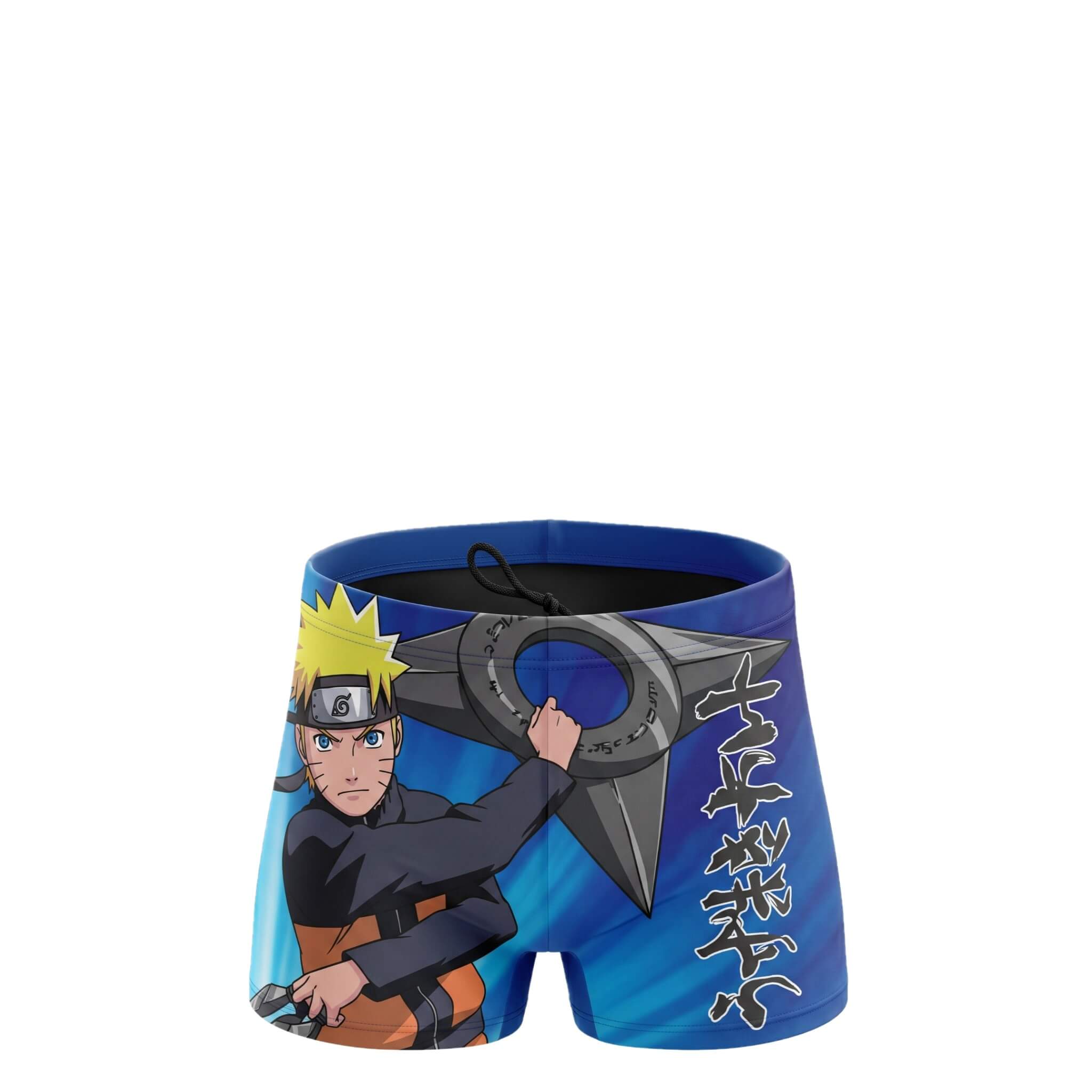 Boxer de Bain Garçon Naruto Shippuden – Imprimé Manga – 6 à 12 ans – Neuf